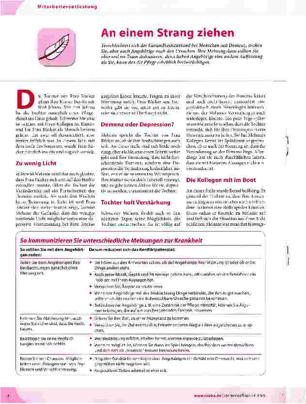 Vorschauseite 1: An einem Strang ziehen