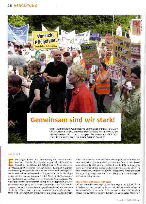 Vorschauseite 1: Gemeinsam sind wir stark!