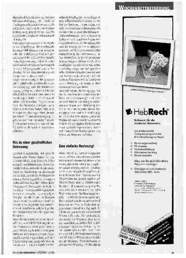 Vorschauseite 3: Hürden und Hemmnisse in der Wochenbettbetreuung