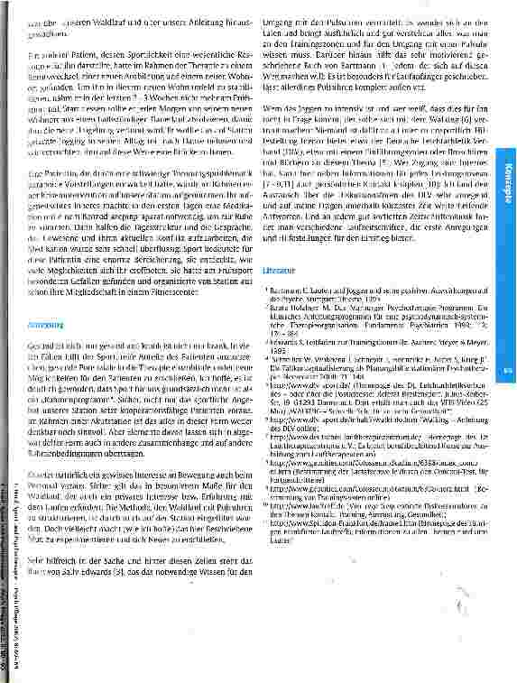 Vorschauseite 6: Sport und Psychotherapie