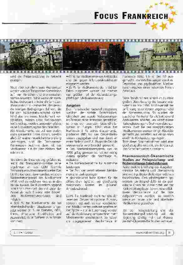 Vorschauseite 3: Focus FrankreichDas französische Gesundheitssystem: pharmazeutische und andere Aspekte