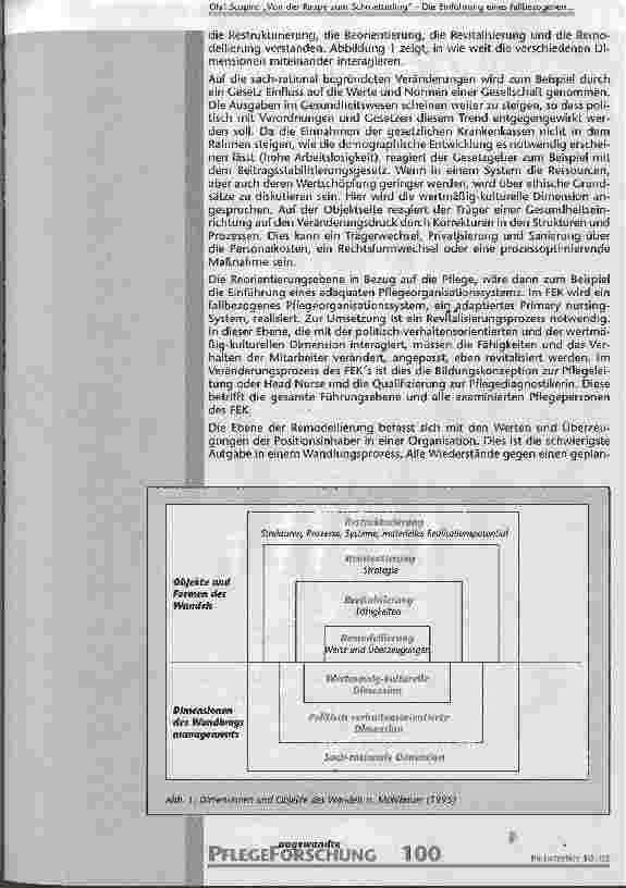 Vorschauseite 3: Von der Raupe zum Schmetterling Die Einführung eines fallbezogenen Pflegeorganisationssystems unter Berücksichtigung eines theoriebasierten Pflegekonzeptes