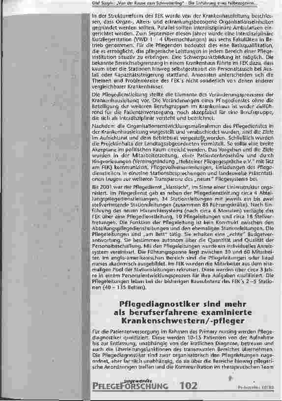 Vorschauseite 5: Von der Raupe zum Schmetterling Die Einführung eines fallbezogenen Pflegeorganisationssystems unter Berücksichtigung eines theoriebasierten Pflegekonzeptes