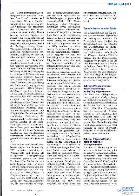 Vorschauseite 2: Entwicklung der Beschäftigungsstruktur in den Jahren 1999-2009