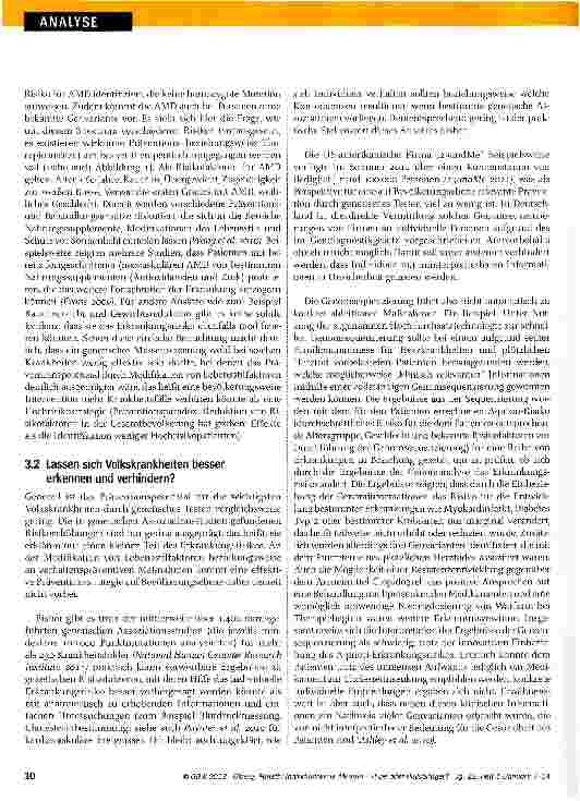 Vorschauseite 4: Individualisierte Medizin - Hype oder Heilsbringer?