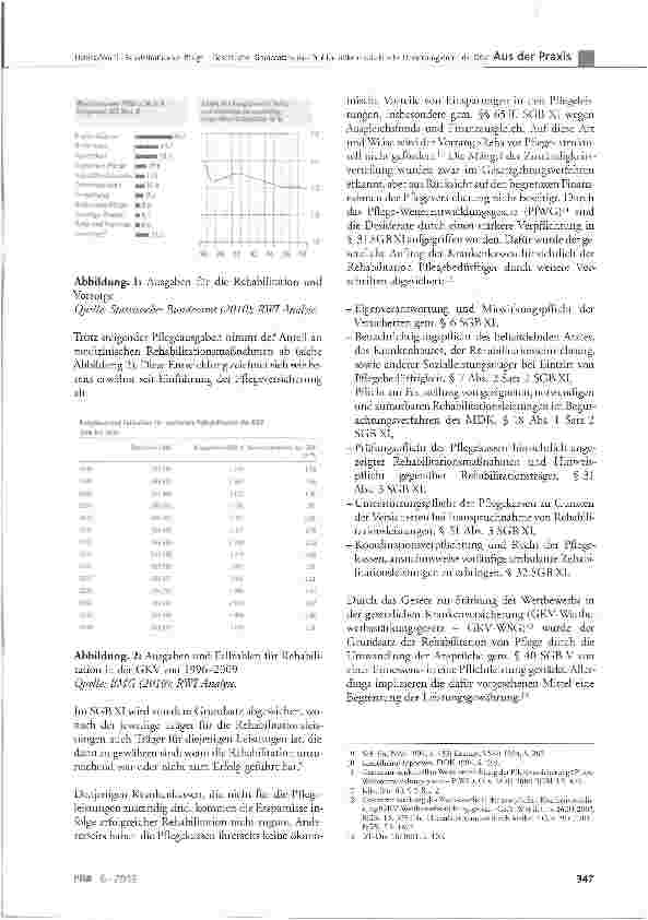 Vorschauseite 2: Rehabilitation vor Pflege - Gesetzlicher Grundsatz versus Problematiken und aktuelle Umsetzung durch die GKV