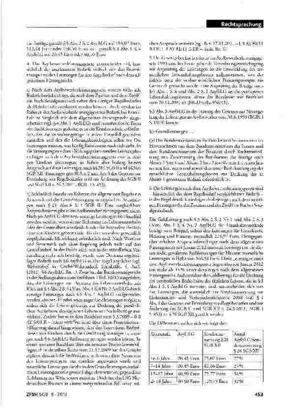 Vorschauseite 4: Differenzierung existenzsichernder Leistungen nach Aufenthaltsstatus; Menschenrecht auf Gewährleistung eines menschenwürdigen Existenzminimums; Verfassungswidrigkeit der Grundleis…