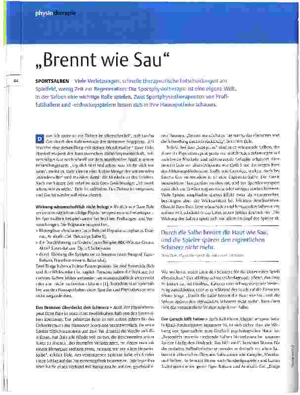 Vorschauseite 1: Brennt wie Sau