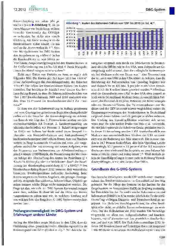 Vorschauseite 2: Wie manipulierbar sind DRGs? (I)