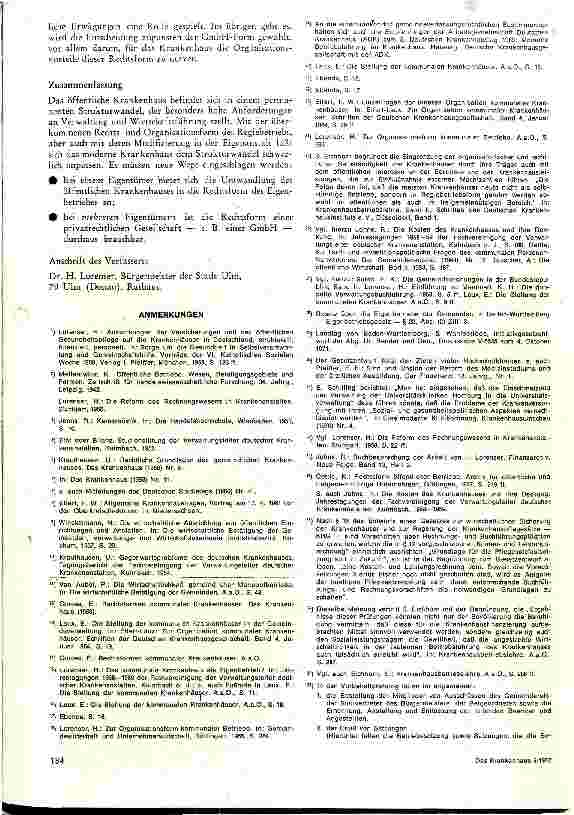 Vorschauseite 5: Betriebsformen des öffentlichen Krankenhauses