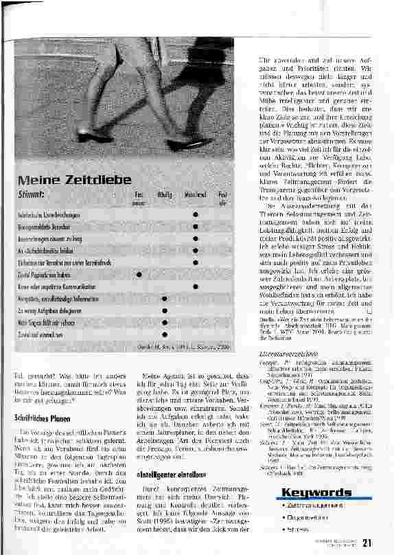 Vorschauseite 4: Die Zeit in den Griff bekommen