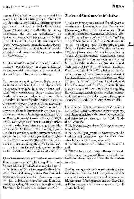 Vorschauseite 2: Das Projekt Seniorenwirtschaft