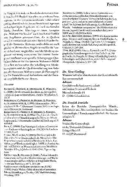 Vorschauseite 6: Das Projekt Seniorenwirtschaft