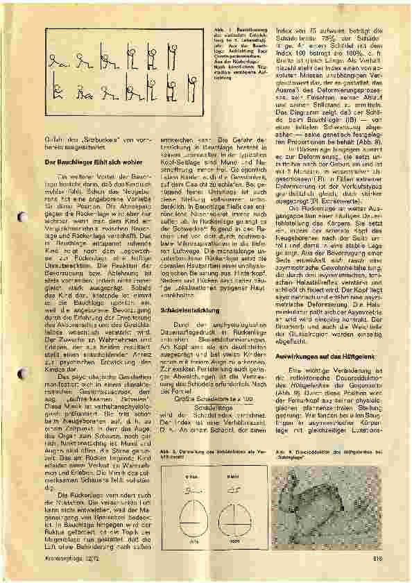 Vorschauseite 2: Die Körperlage des Säuglings