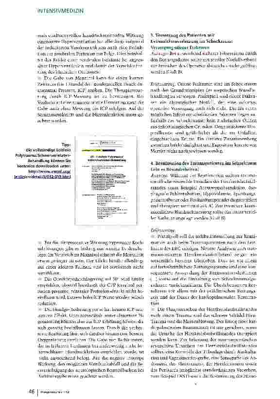 Vorschauseite 3: S3-Leitlinie Polytrauma erschienen
