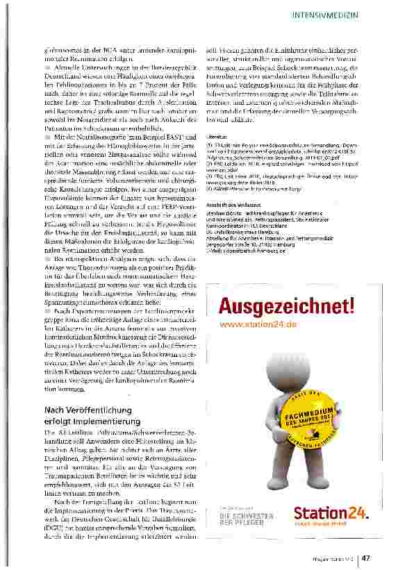 Vorschauseite 4: S3-Leitlinie Polytrauma erschienen