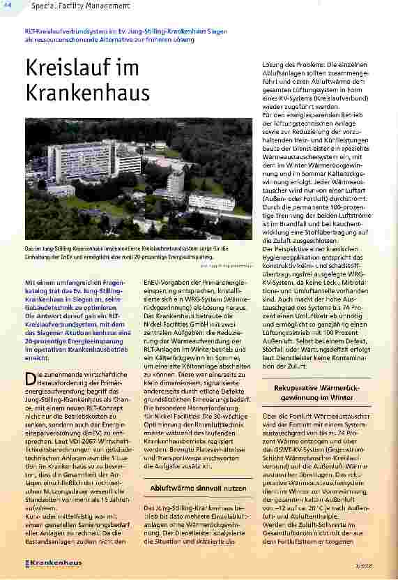 Vorschauseite 1: Kreislauf im Krankenhaus