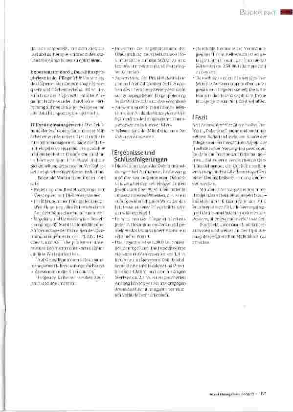 Vorschauseite 2: Dekubitusmanagement in der Pflege - Umsetzung am Beispiel des Universitätsklinikum Essen