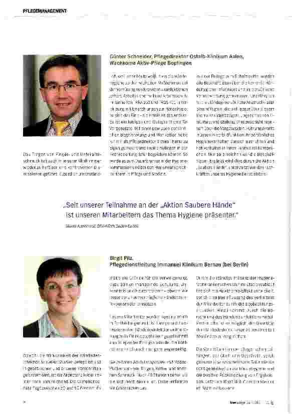 Vorschauseite 2: PRAXISTIPPS Was Pflegemanager raten