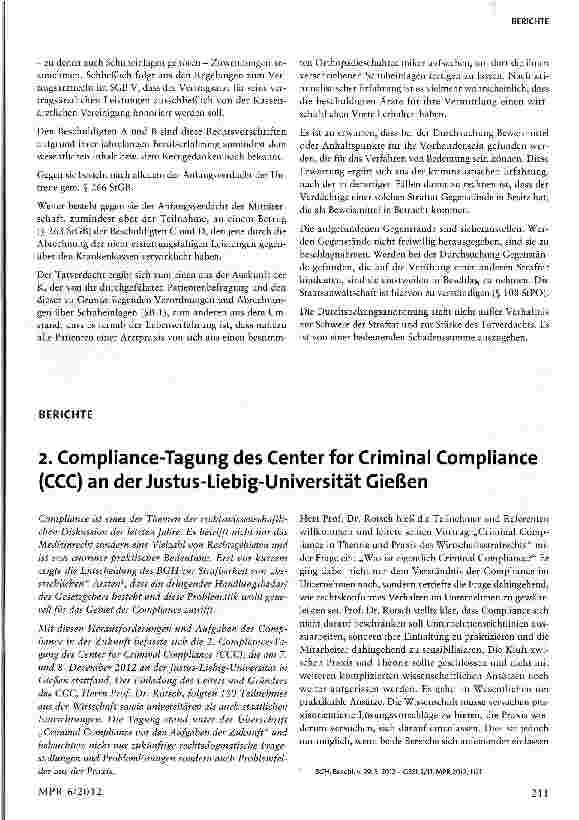 Vorschauseite 3: Untreue bei der Verschreibung von Hilfsmitteln §§128,72,12 SGB V