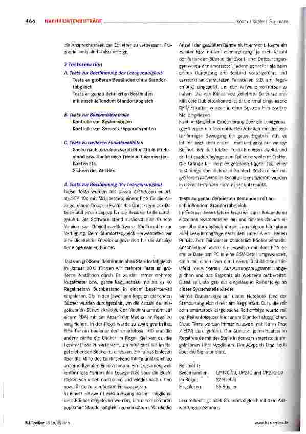 Vorschauseite 2: Revisionstool - Einsatz und Einführung im Echtbetrieb in der Universitätsbibliothek Bielefeld