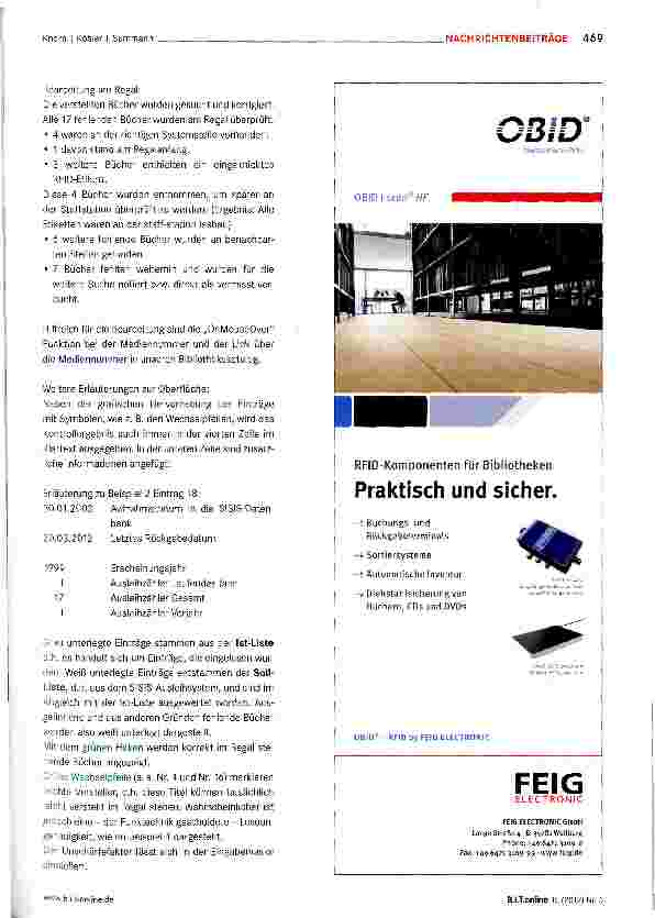 Vorschauseite 5: Revisionstool - Einsatz und Einführung im Echtbetrieb in der Universitätsbibliothek Bielefeld