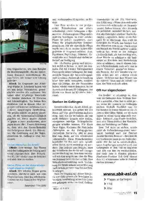 Vorschauseite 2: «Zuwendung heisst nicht Kuschelvollzug»