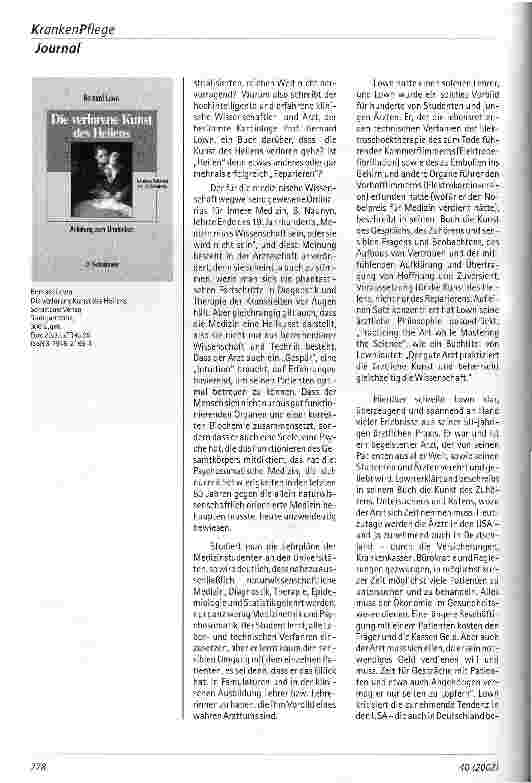 Vorschauseite 2: Die verlorene Kunst des Heilens