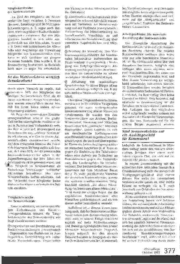 Vorschauseite 3: Zur Situation der kommunalen Seniorenbeiräte