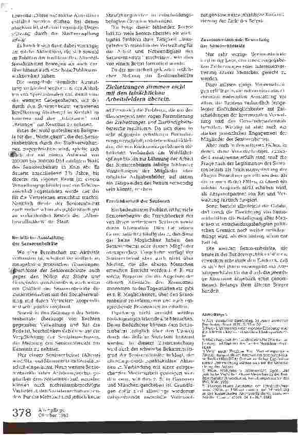 Vorschauseite 4: Zur Situation der kommunalen Seniorenbeiräte