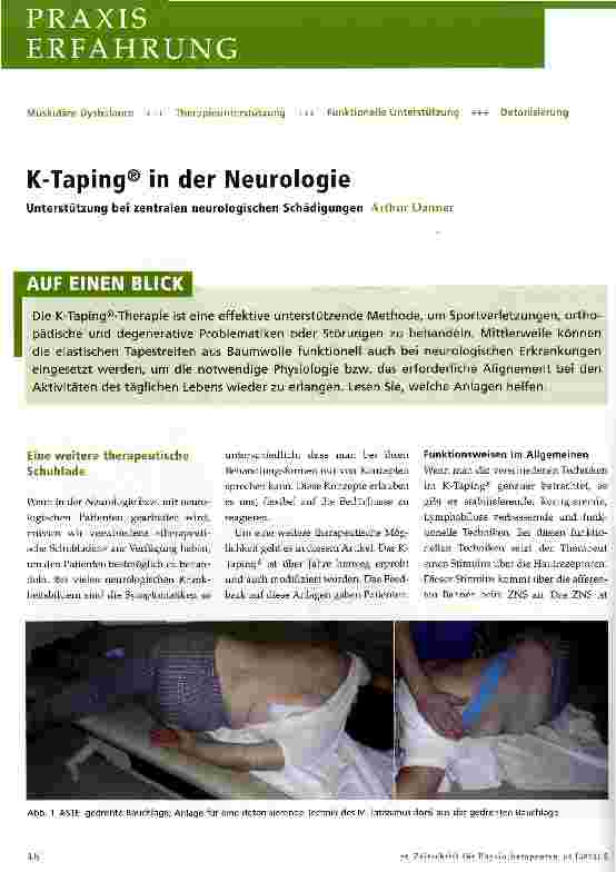 Vorschauseite 1: K-Taping® in der Neurologie