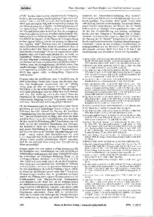 Vorschauseite 4: Beteiligtenund Parteifähigkeit von Arbeitnehmervereinigungen und ihren Untergliederungen