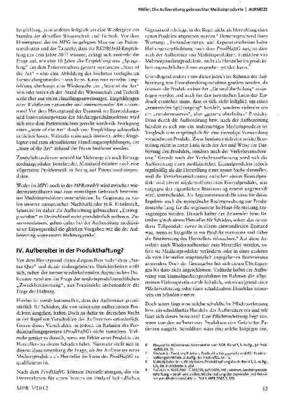 Vorschauseite 2: Die Aufbereitung gebrauchter Medizinprodukte