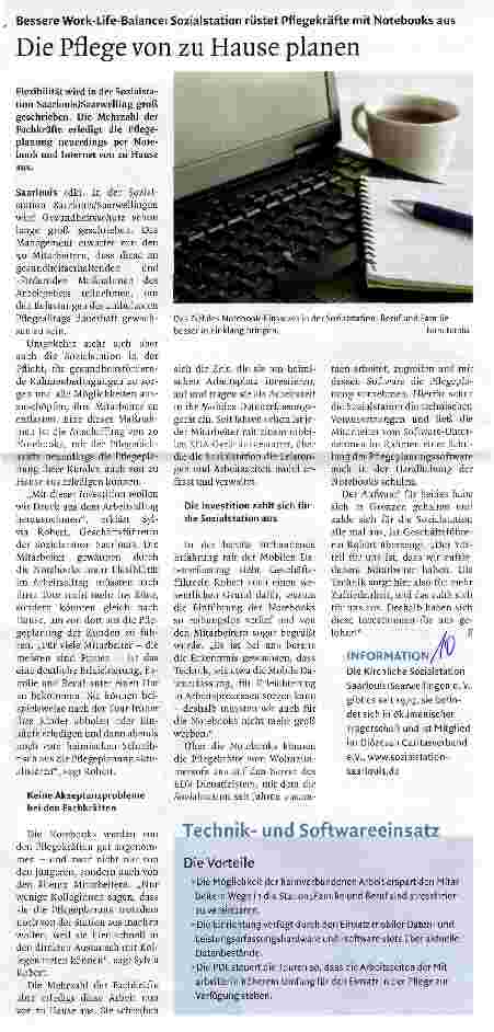 Vorschauseite 1: Die Pflege von zu Hause planen