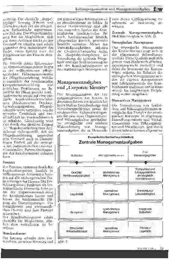 Vorschauseite 3: Leitungsorganisation und Managementaufgaben Modellbeispiel: Evangelisches Krankenhaus Oldenburg, Teil 1