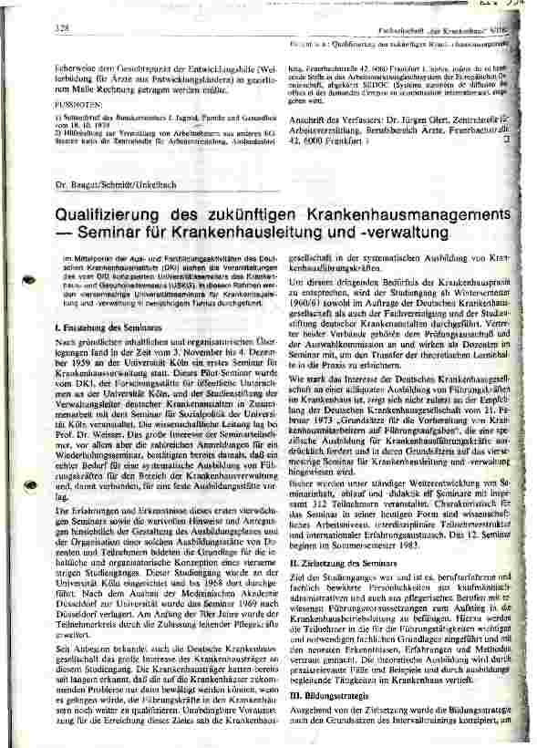 Vorschauseite 1: Qualifizierung des zukünftigen Krankenhausmanagements-Seminar für Krankenhausleitung und Verwaltung
