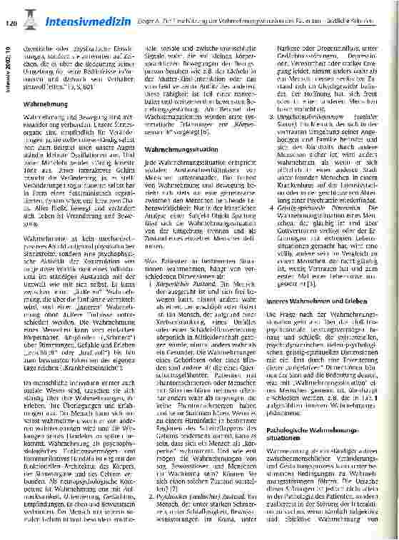 Vorschauseite 2: Zur Einschätzung der Wahrnehmungssituation des Patienten - ärztliche Kriterien