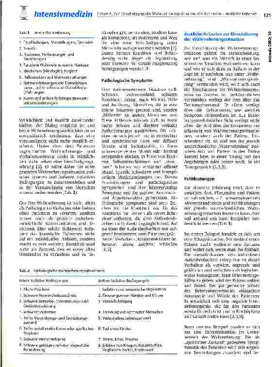 Vorschauseite 3: Zur Einschätzung der Wahrnehmungssituation des Patienten - ärztliche Kriterien