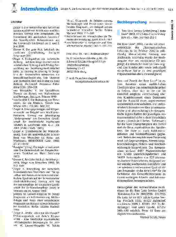 Vorschauseite 5: Zur Einschätzung der Wahrnehmungssituation des Patienten - ärztliche Kriterien