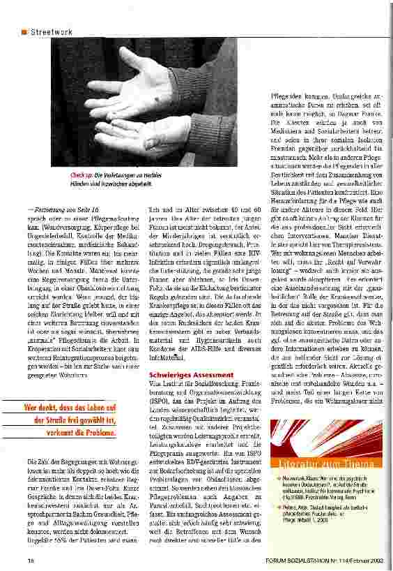 Vorschauseite 2: Pflege bei denen, die Platte machen