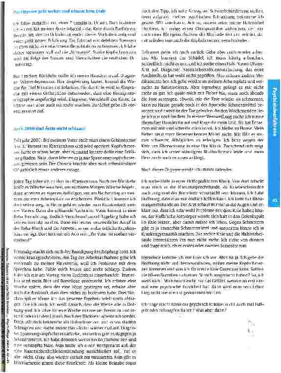 Vorschauseite 4: Odyssee einer psychisch Kranken durch deutsche Arztpraxen