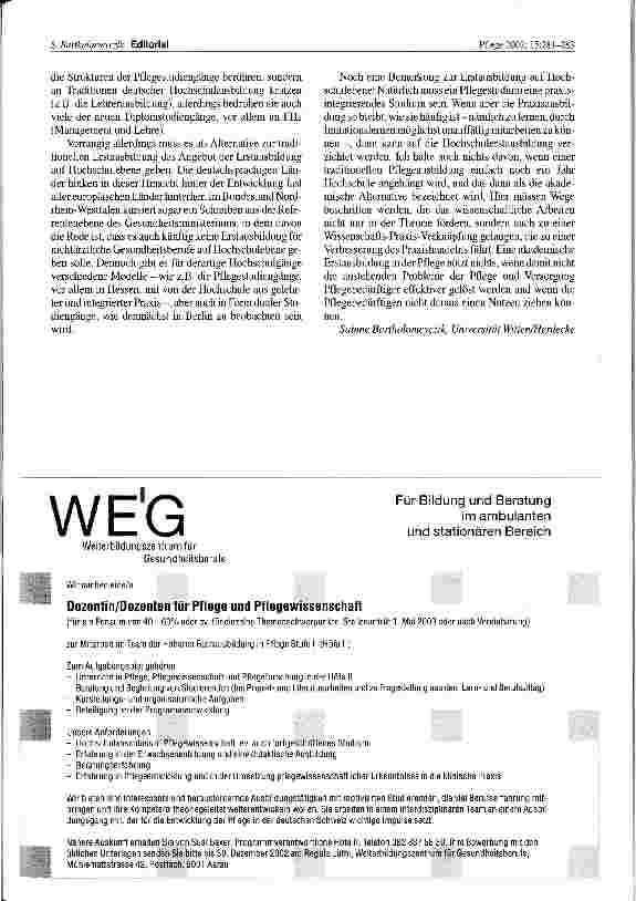 Vorschauseite 3: Zum Stand der Akademisierung der Pflegeausbildung in Deutschland