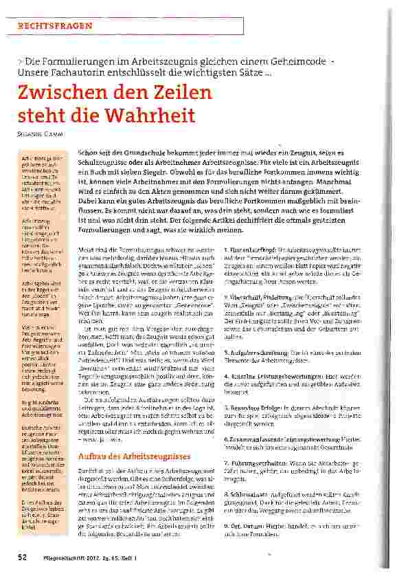 Vorschauseite 1: Zwischen den Zeilen steht die Wahrheit