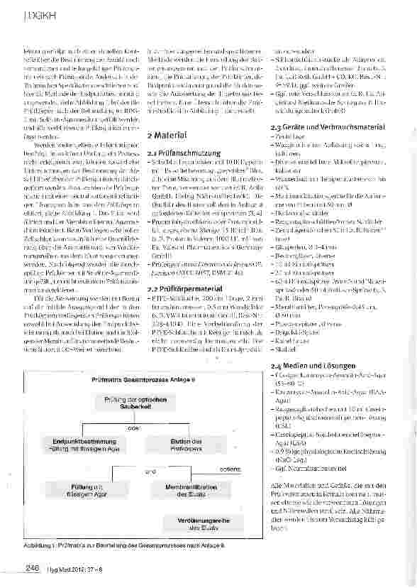 Vorschauseite 2: Methode zur Überprüfung der Gesamtprozessleistung von Reinigungs-Desinfektions-geräten für flexible Endoskope