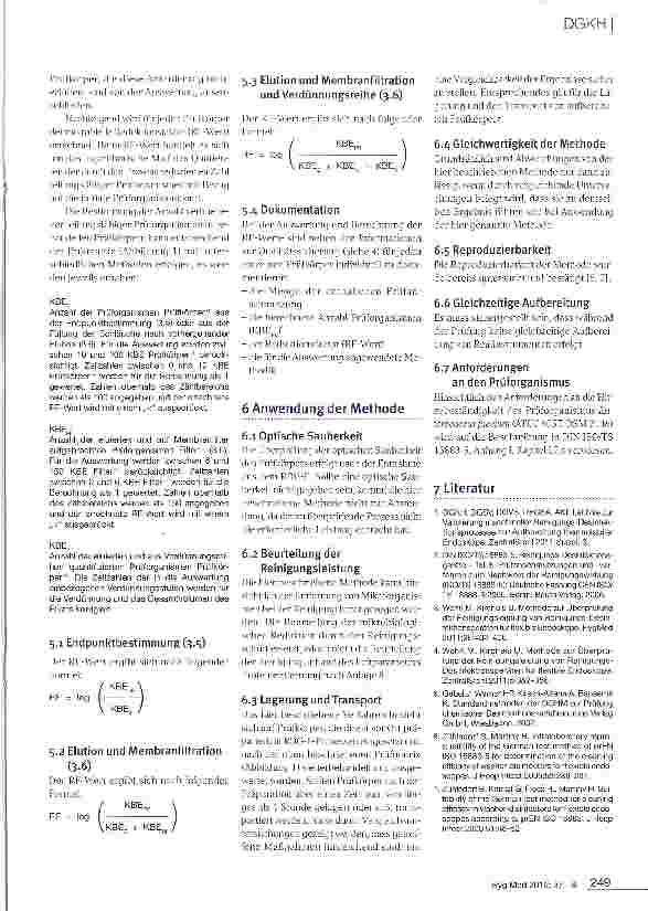 Vorschauseite 5: Methode zur Überprüfung der Gesamtprozessleistung von Reinigungs-Desinfektions-geräten für flexible Endoskope
