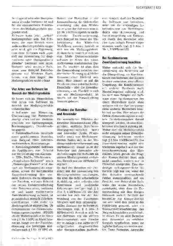 Vorschauseite 2: Software als Medizinprodukt