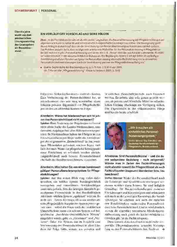 Vorschauseite 3: Sind Personalschlüssel noch zeitgemäß?