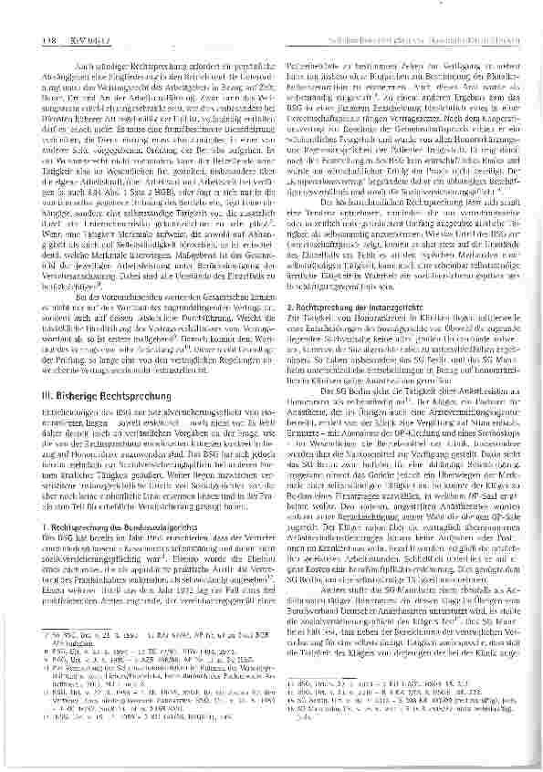 Vorschauseite 2: Scheinselbstständigkeit von Honorarärzten in Kliniken