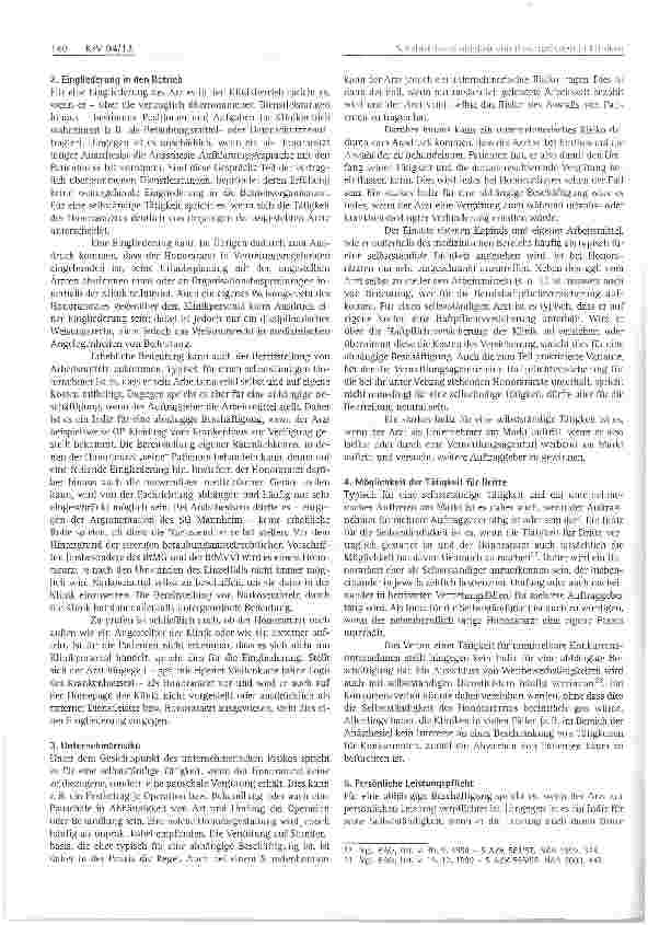 Vorschauseite 4: Scheinselbstständigkeit von Honorarärzten in Kliniken