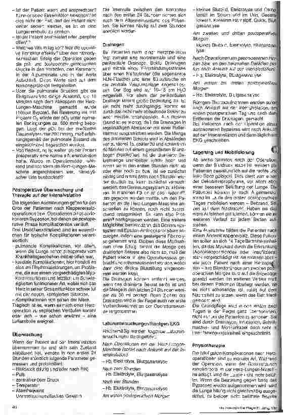 Vorschauseite 2: Überwachung und Pflege auf Intensivstation nach Operation erworbener Herzerkrankungen